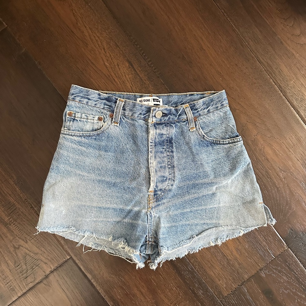 Re/Done Light Blue Jean Shorts